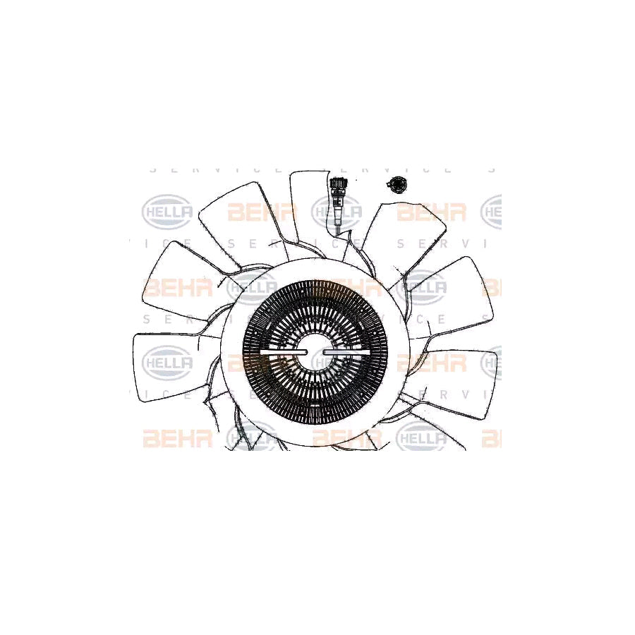 Hella 8MV 376 907-011 Fan, Radiator