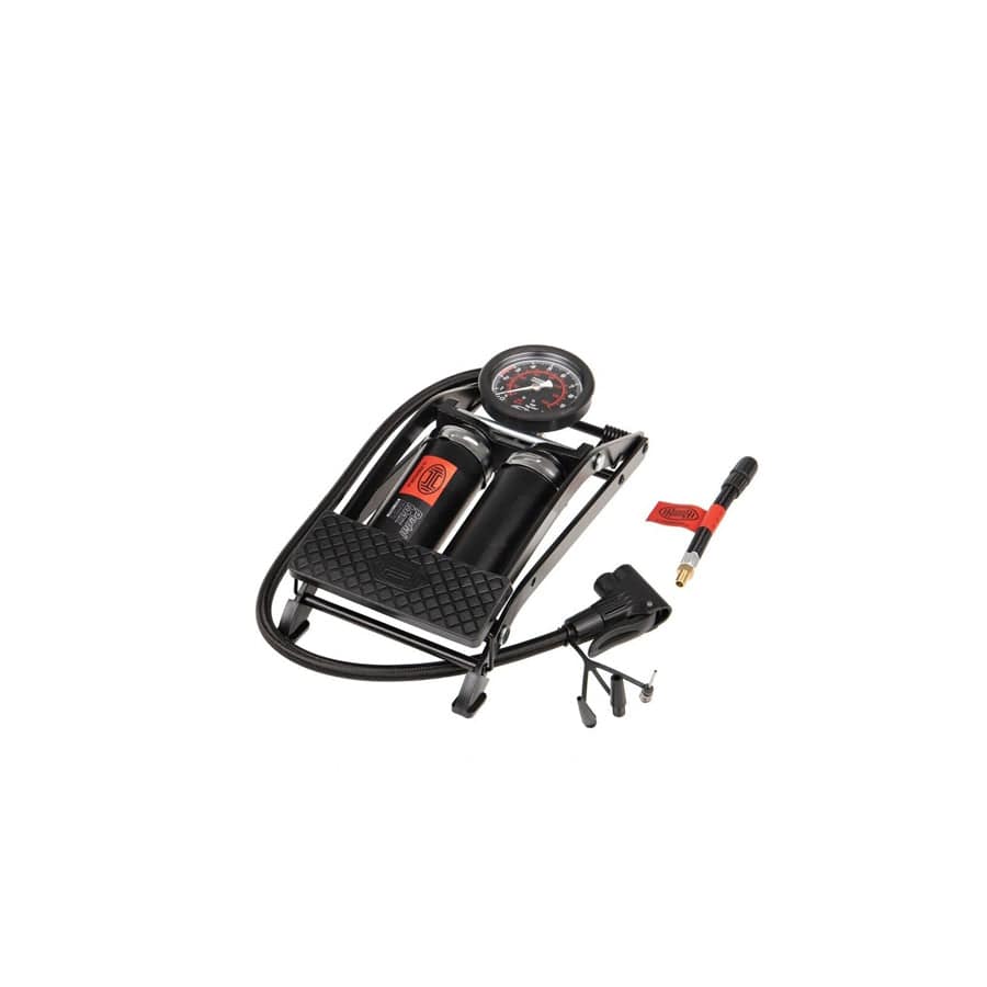Heyner PEDALMAX PRO DOUBLE BARREL FOOT PUMP BLACK EDITION