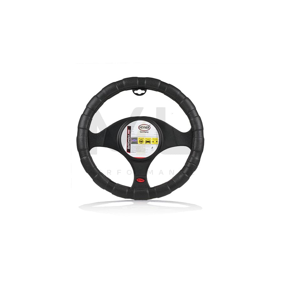 HEYNER SoftComfort Pro 601000 Steering wheel cover Black, Ø: 37-39cm, PVC