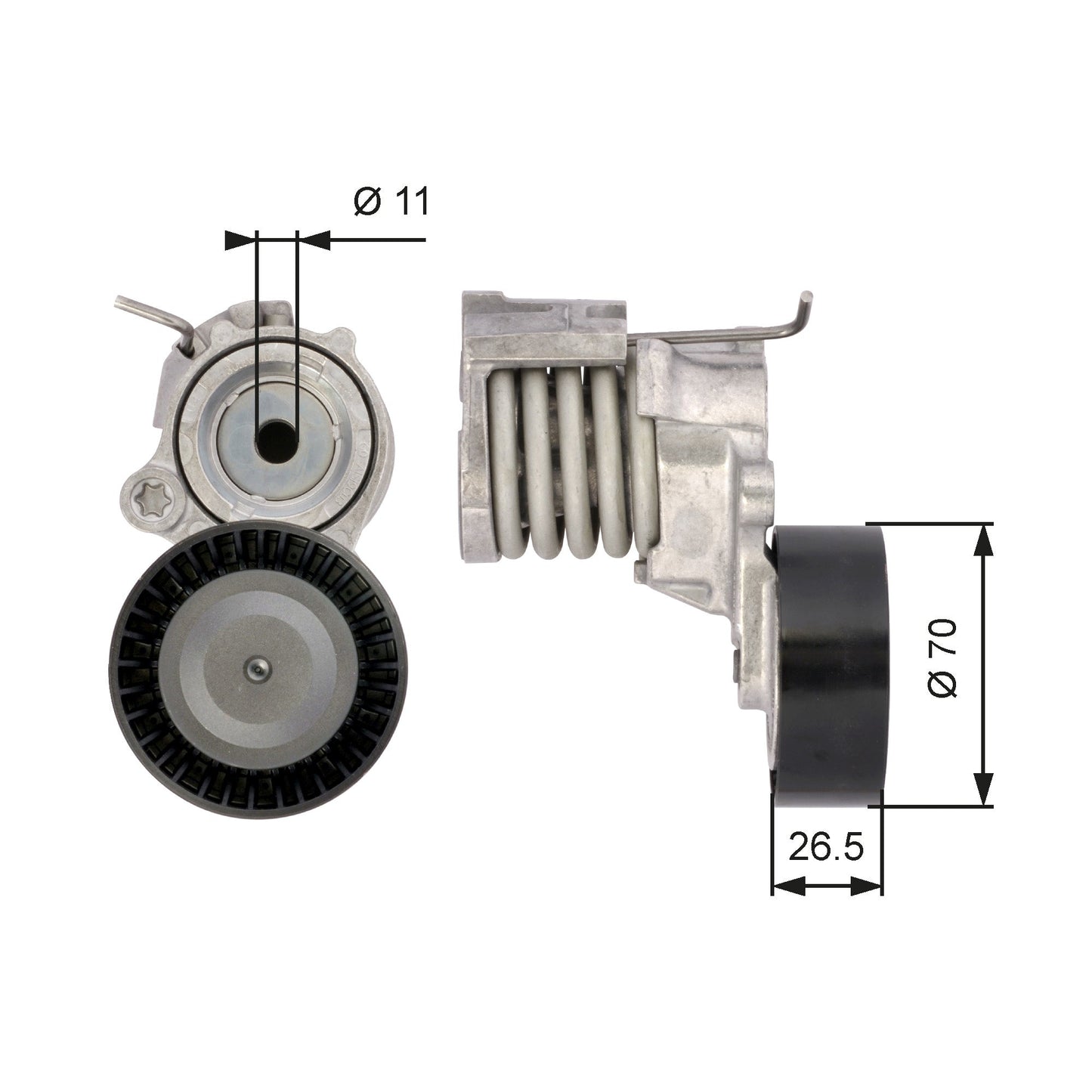 GATES GATT39115 V-Ribbed Belt Tensioner Lever