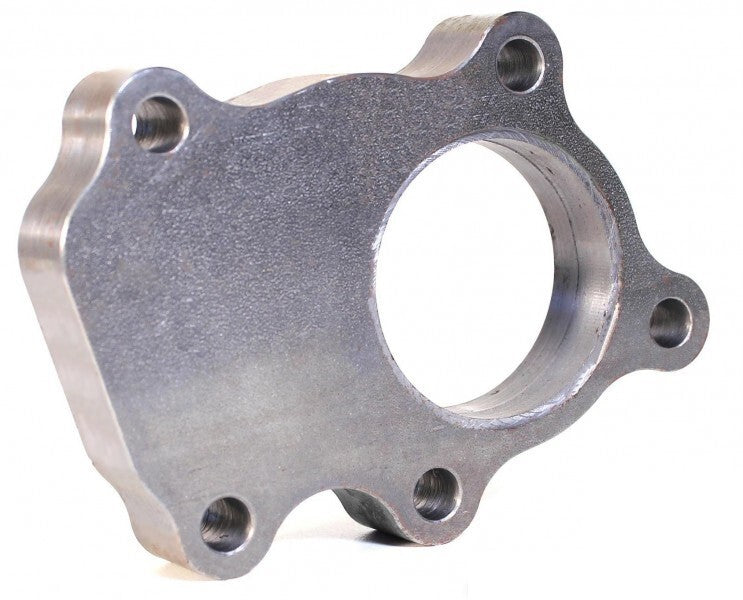 Turbozentrum 402953 Downpipe Flange for Garrett GT25 / GT28 5-bolt - closed wastegate flapper - 63.5mm outlet