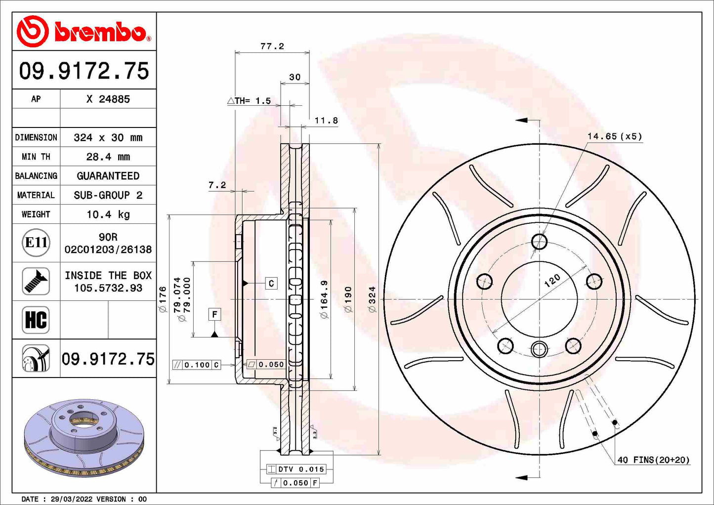 BBP 15289BBP Disc Brake Caliper Repair Kit