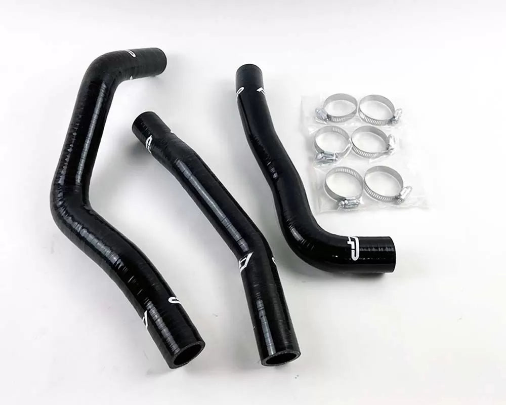 Agency Power AP-CZ4A-151BLK 3pc Silicone Radiator Hose Kit Black Mitsubishi EVO X 2008-2015