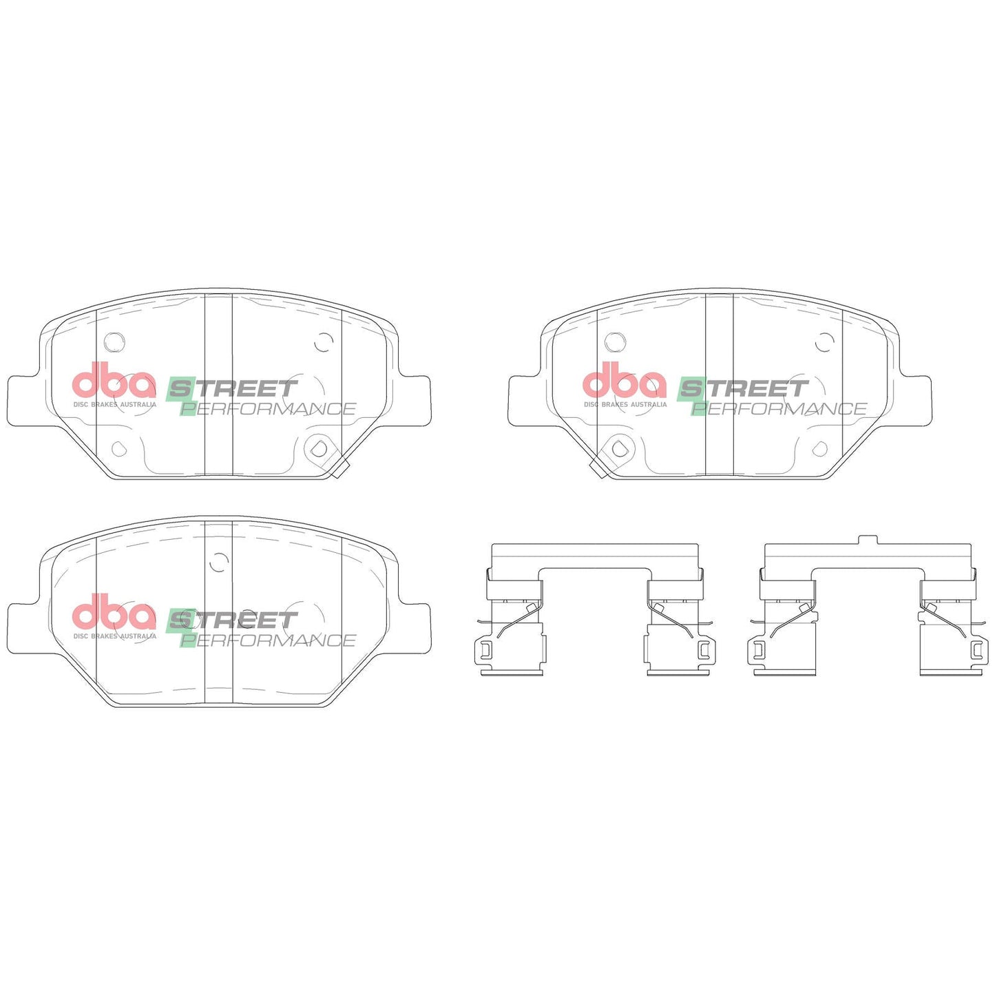 DBA DB15017SP High Performance Brake Pad Set
