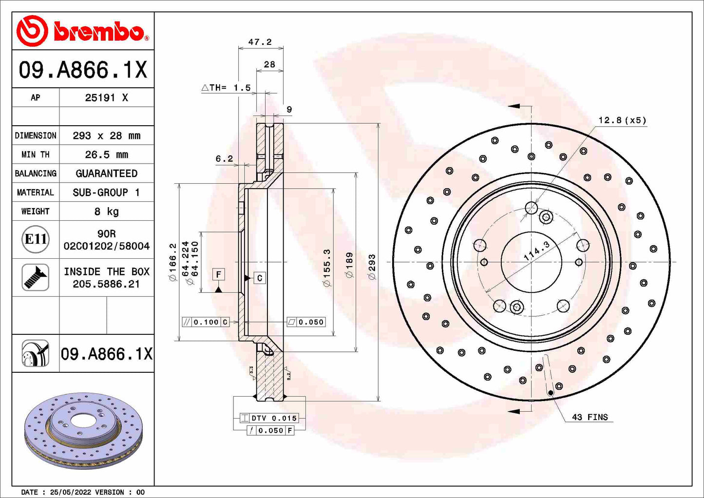 WABCO 12999580VT Disc Brake Caliper Repair Kit