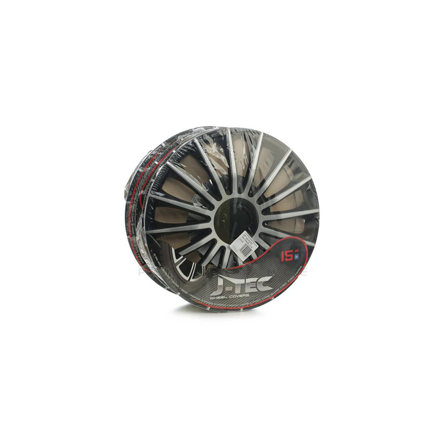 J-TEC Austin, Silver Black J15150 Wheel trims 15 Inch Black/Silver