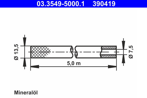ATE 03-3549-5000-1 Hose