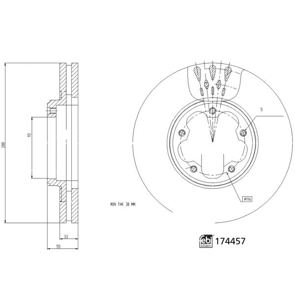 FEBI BILSTEIN FE174457 Brake Disc