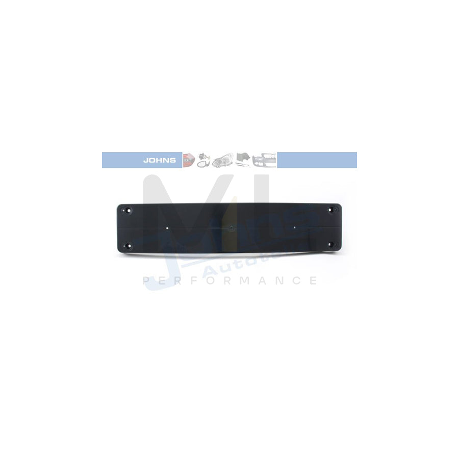 JOHNS 50 15 07-7 Number plate holder suitable for MERCEDES-BENZ E-Class Front, Black, Paintable, frameless
