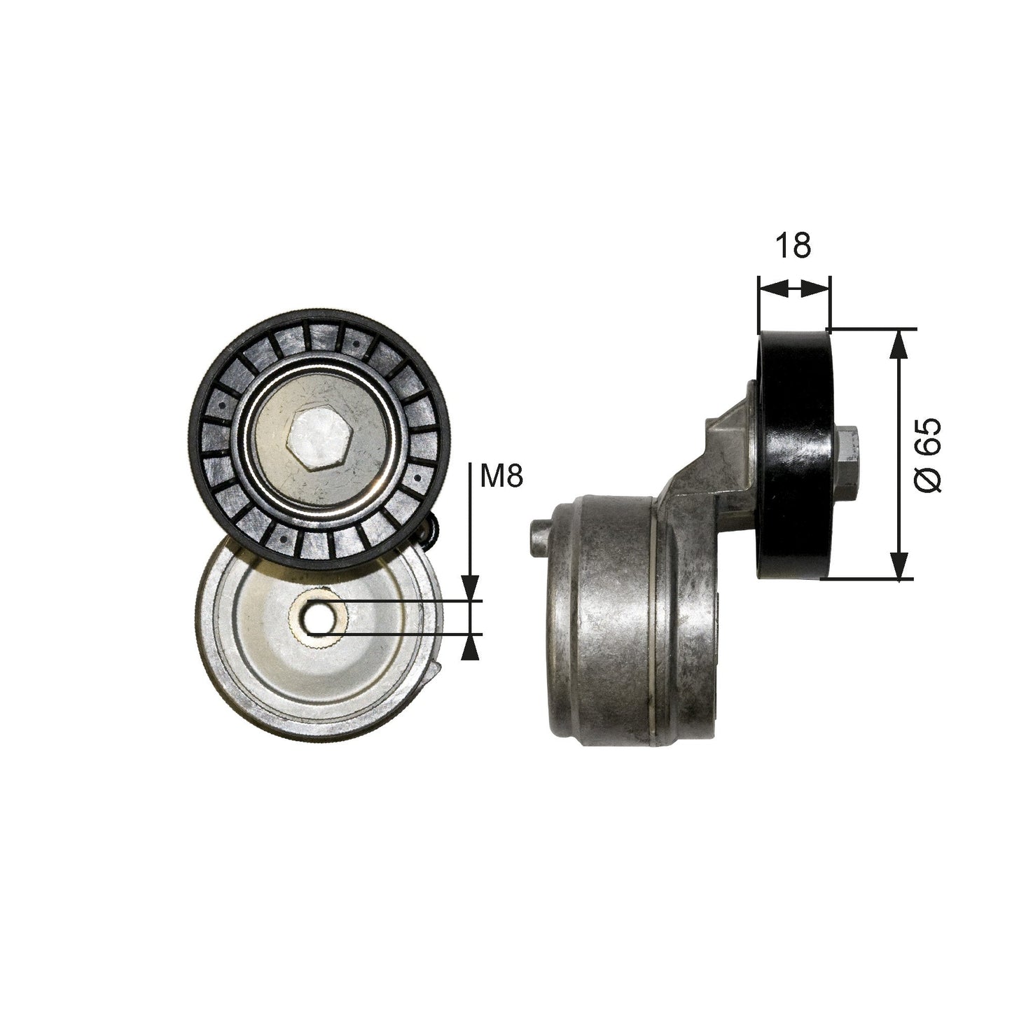 GATES GATT38652 V-Ribbed Belt Tensioner Lever