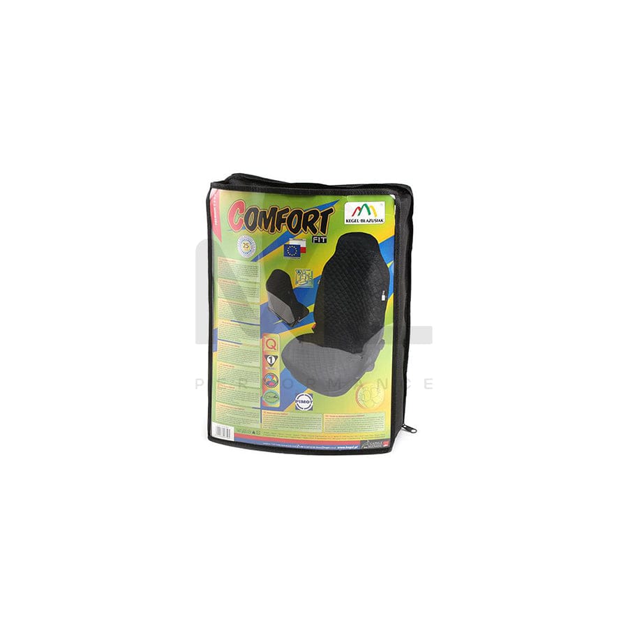 KEGEL 5-2510-203-4010 Car seat cover Black, Massage, Cotton, Polyester, Front