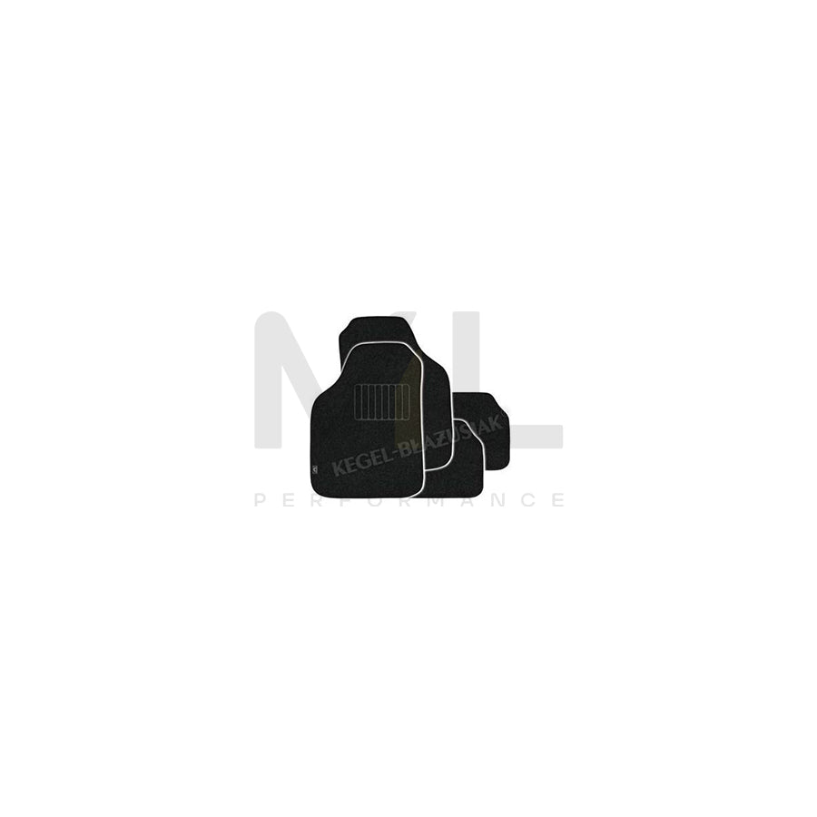 KEGEL 5-8405-267-4010 Floor mat set Textile, Front and Rear, Quantity: 4, Black
