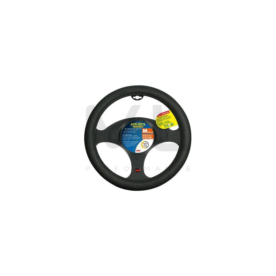 LAMPA Air-Grip 33111 Steering wheel cover Black, Ø: 37-39cm, TPE (thermoplastic elastomer)