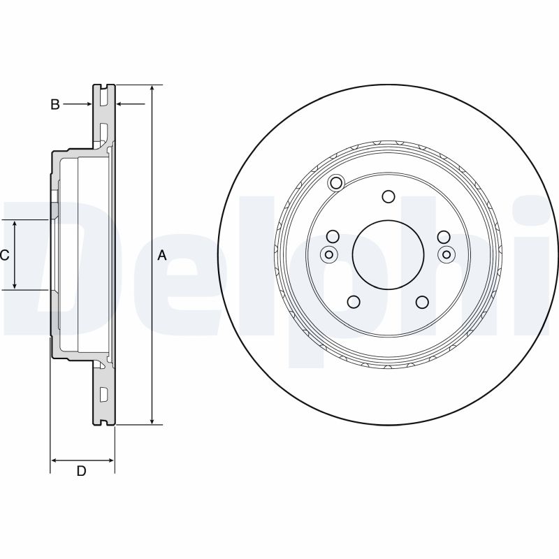 DELPHI BG4794C Brake Disc .