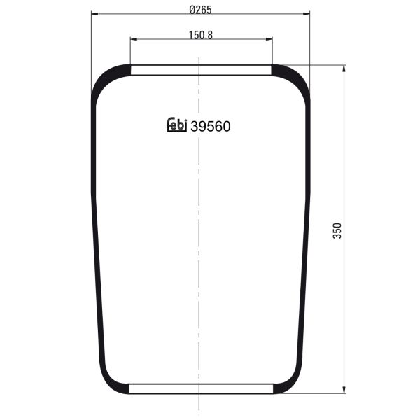 FEBI FE39560 Air Suspension Bellow