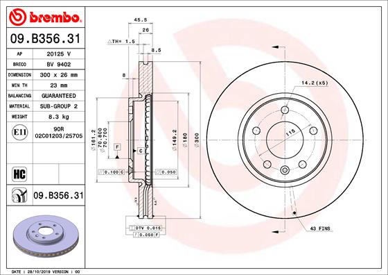 TOURMAX BCR-315 Disc Brake Caliper Repair Kit