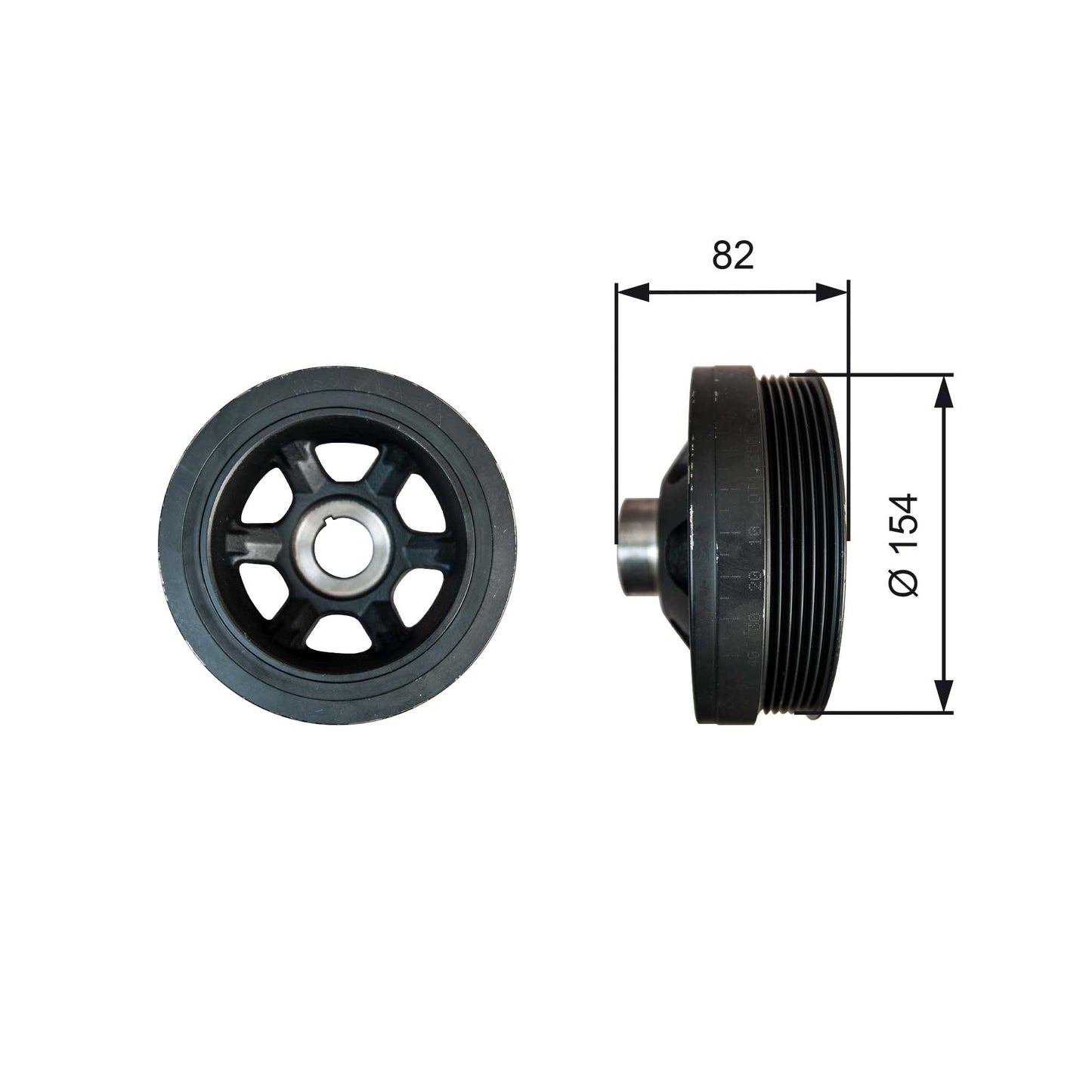 GATES GATTVD1139 Crankshaft Belt Pulley