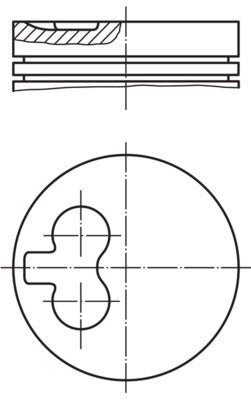 Mahle 0145501 - Piston with rings and pin
