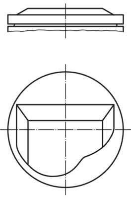 Mahle 0820202 - Piston with rings and pin