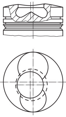Mahle 099PI00133000 - Piston with rings and pin