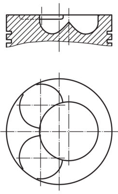 Mahle 2091800 - Piston with rings and pin