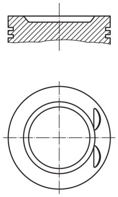 Mahle 6274001 - Piston with rings and pin