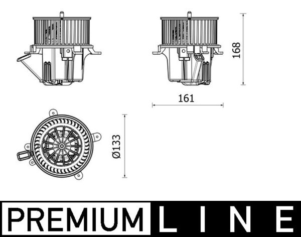Mahle AB282000P - Interior Blower