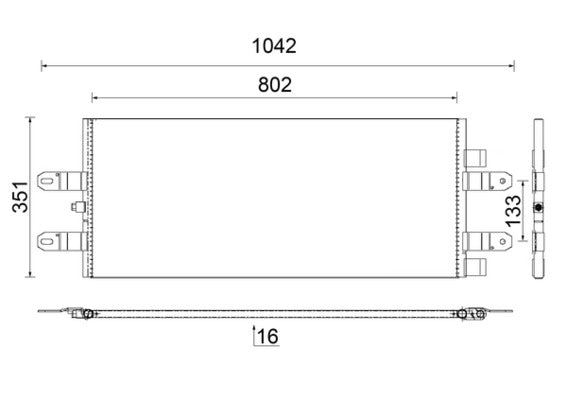 Mahle AC854000S - Condenser, air conditioning