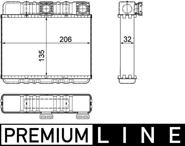 Mahle AH87000P - Heat Exchanger, interior heating