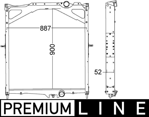 Mahle CR1556000P - Radiator, engine cooling