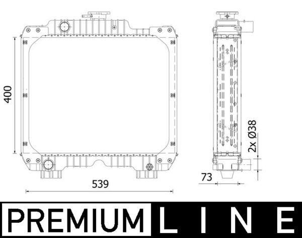 Mahle CR2290000P - Radiator, engine cooling