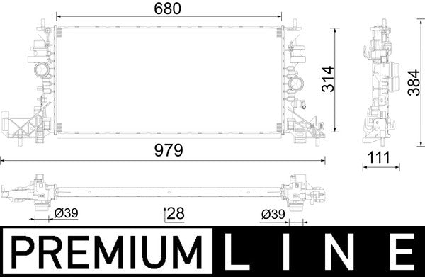 Mahle CR2597000P - Radiator, engine cooling