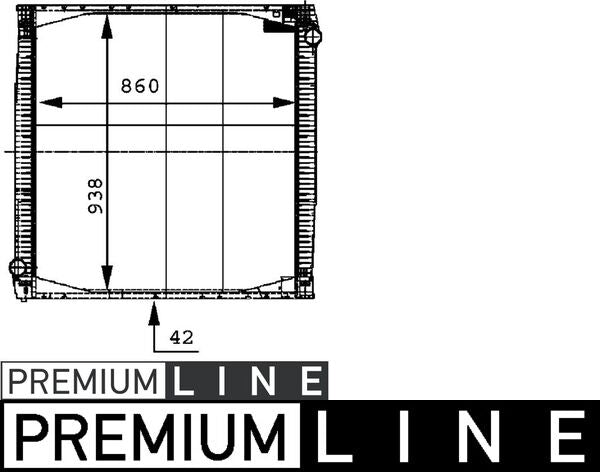 Mahle CR696000P - Radiator, engine cooling