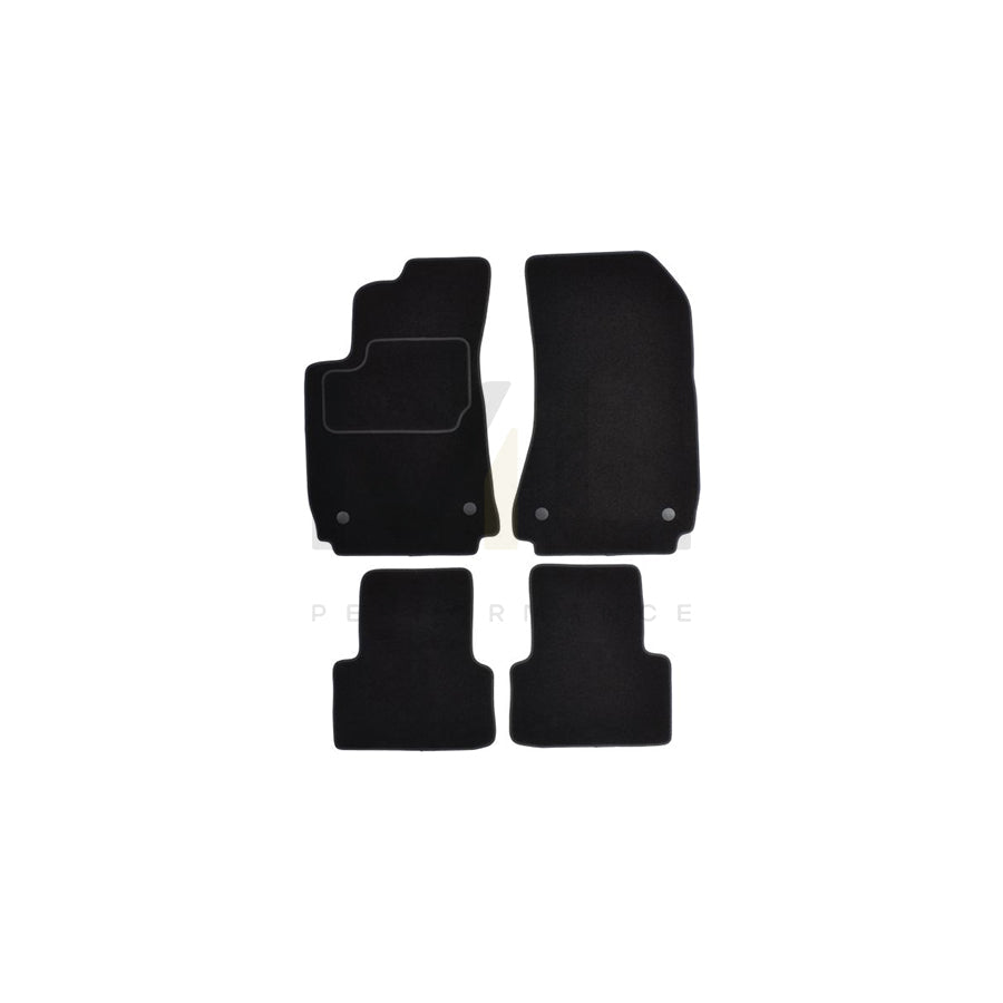 MAMMOOTH A041 ALF50 PRM 01 Floor mat set for ALFA ROMEO 159 Textile, Front and Rear, Quantity: 4, Black
