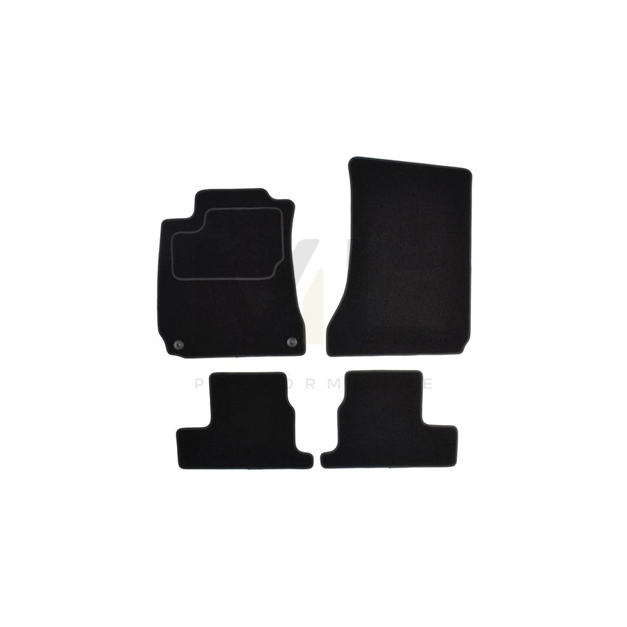 MAMMOOTH A041 ALF70 PRM 01 Floor mat set for ALFA ROMEO Brera (939) Textile, Front and Rear, Quantity: 4, Black