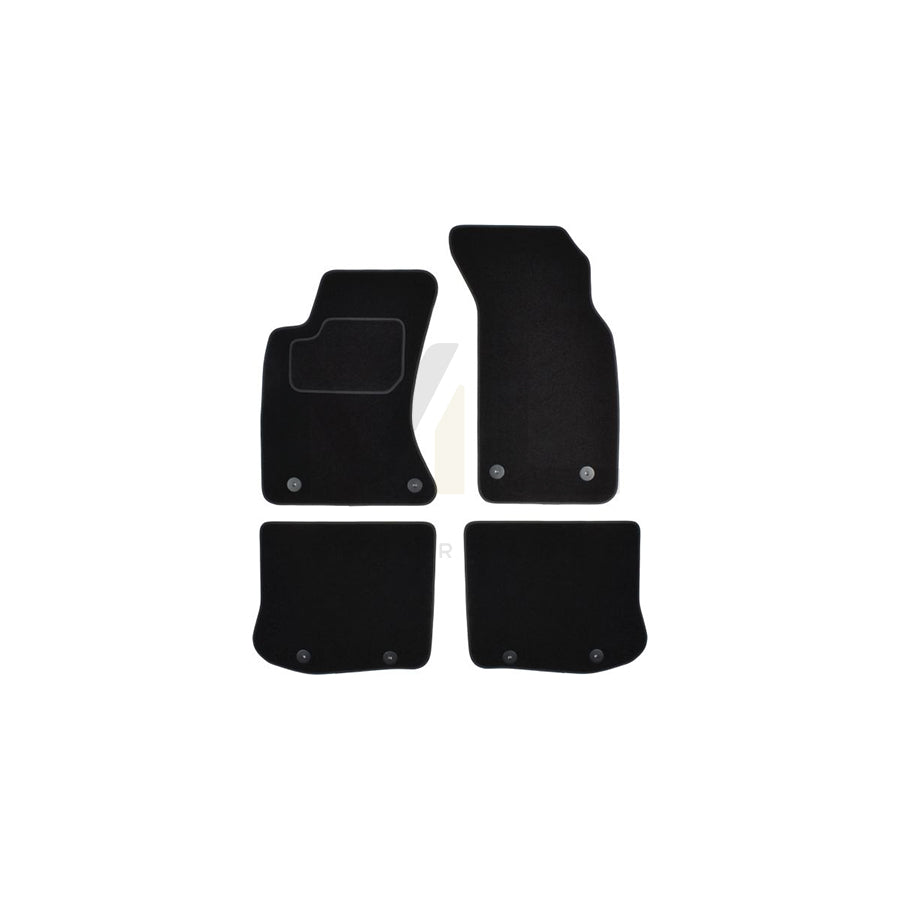 MAMMOOTH A041 AUD105 PRM 01 Floor mat set for AUDI A4 B5 Saloon (8D2) Textile, Front and Rear, Quantity: 4, Black