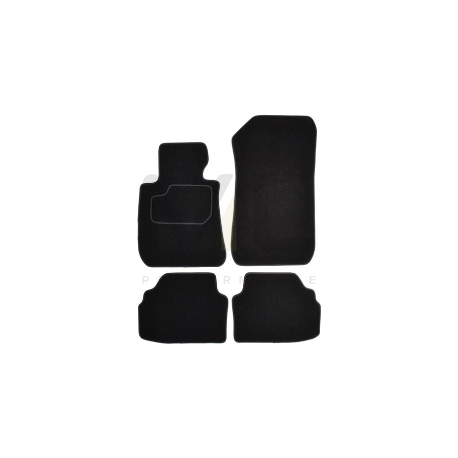 MAMMOOTH A041 BM110 PRM 01 Floor mat set for BMW 3 Coupe (E92) Textile, Front and Rear, Quantity: 4, Black