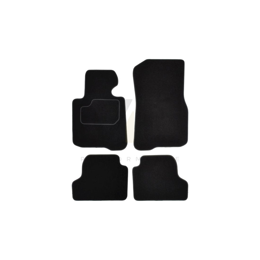 MAMMOOTH A041 BM132 PRM 01 Floor mat set for BMW 4 Coupe (F32, F82) Textile, Front and Rear, Quantity: 4, Black