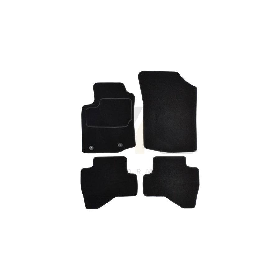 MAMMOOTH A041 CIT81 PRM 01 Floor mat set for CITROテ起 C1 II (PA, PS) Textile, Front and Rear, Quantity: 4, Black
