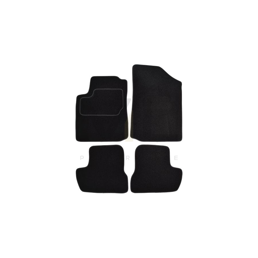 MAMMOOTH A041 CIT85 PRM 01 Floor mat set for CITROテ起 C2 Hatchback (JM) Textile, Front and Rear, Quantity: 4, Black
