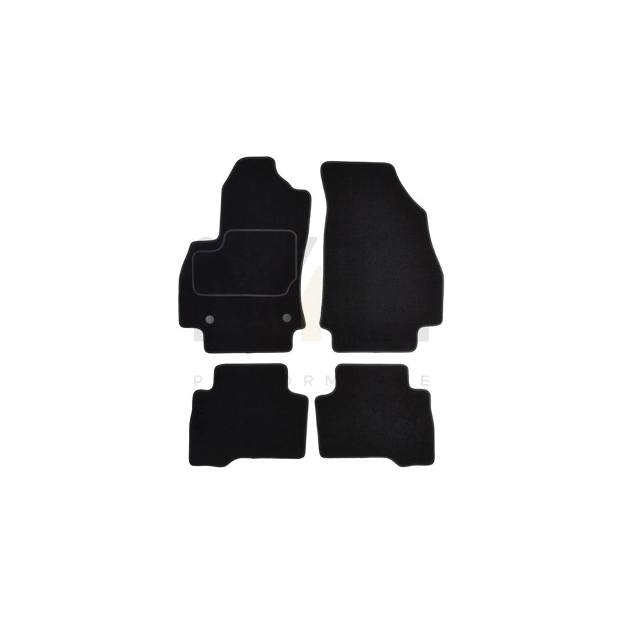 MAMMOOTH A041 FIA220 PRM 01 Floor mat set Textile, Front and Rear, Quantity: 4, Black