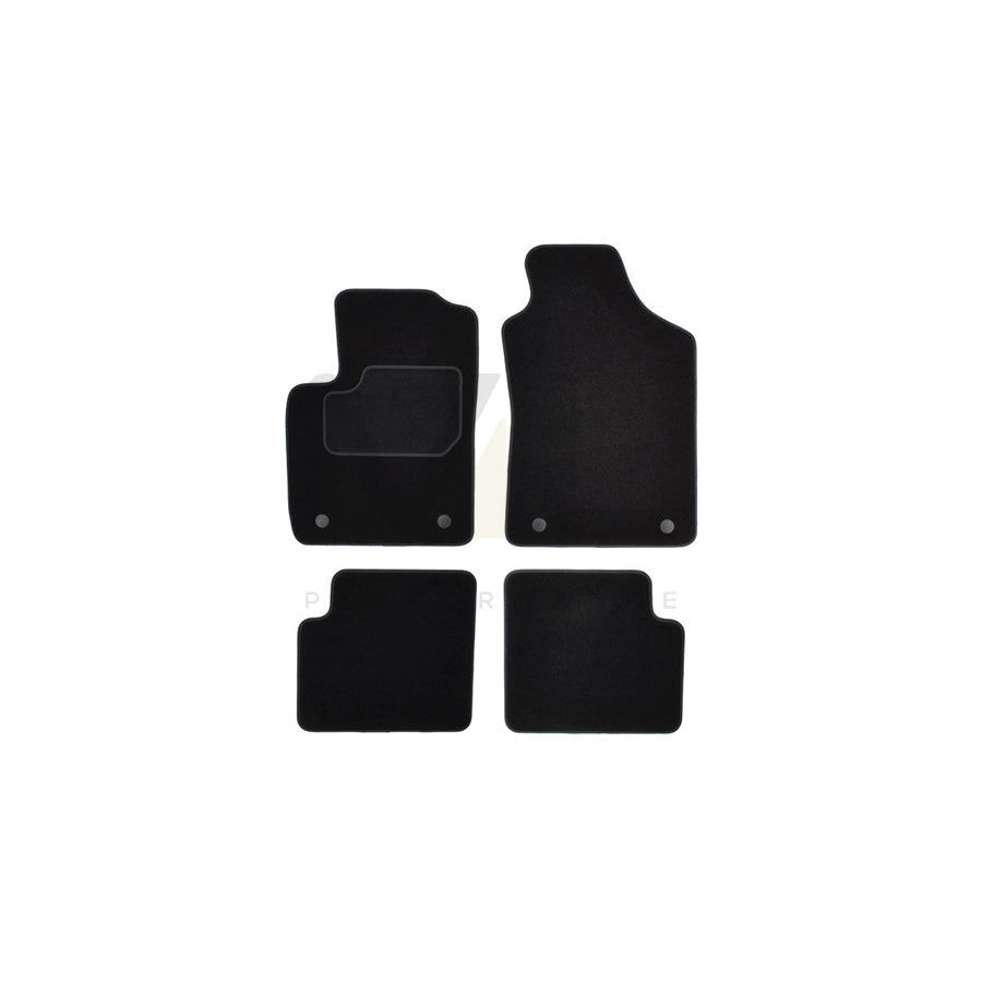 MAMMOOTH A041 FIA35 PRM 01 Floor mat set Textile, Front and Rear, Quantity: 4, Black