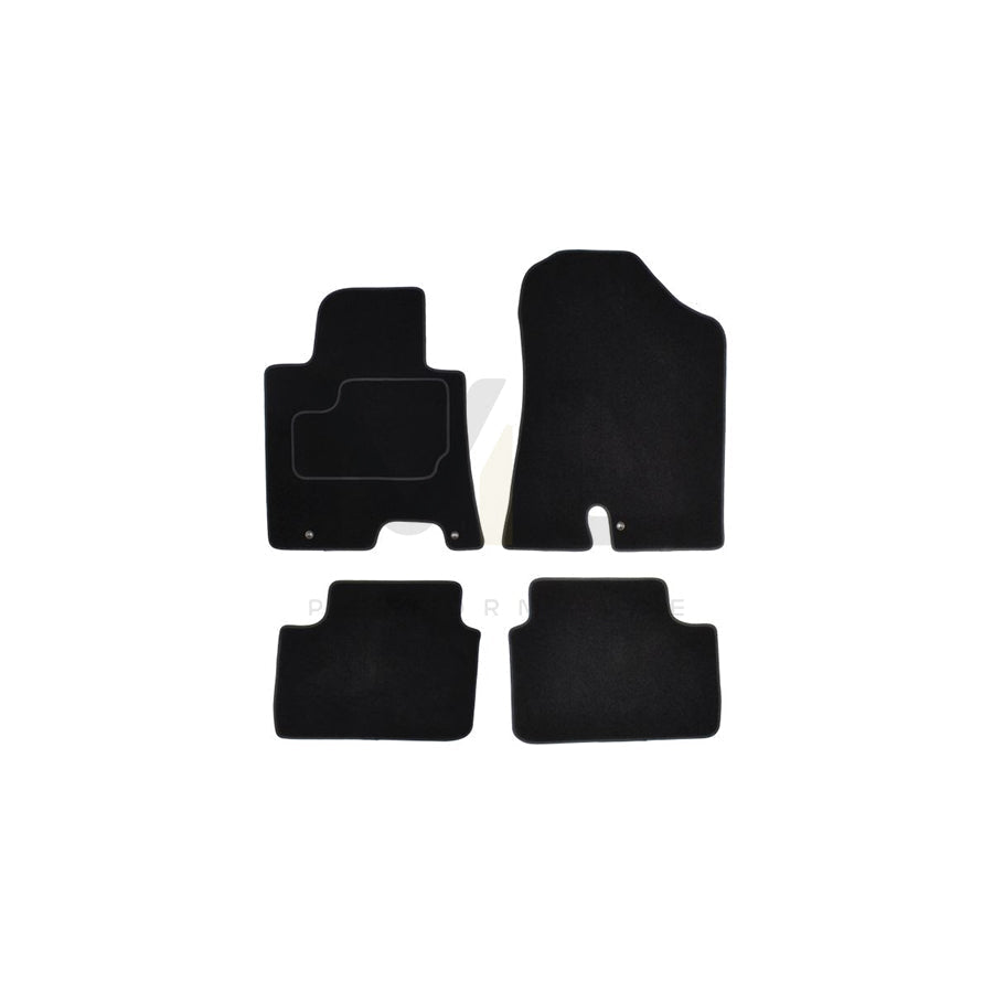 MAMMOOTH A041 HYU70 PRM 01 Floor mat set for HYUNDAI i30 II Hatchback (GD) Textile, Front and Rear, Quantity: 4, Black