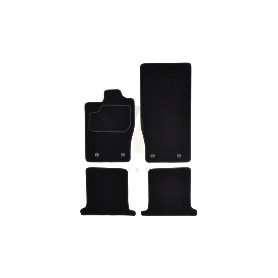 MAMMOOTH A041 JAG60 PRM 01 Floor mat set for JAGUAR XK Coupe (X150) Textile, Front and Rear, Quantity: 4, Black