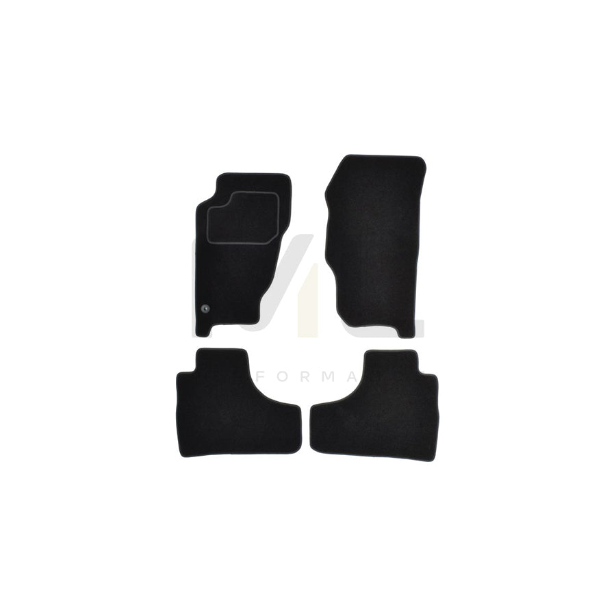 MAMMOOTH A041 JEP15 PRM 01 Floor mat set for JEEP Cherokee III (KJ) Textile, Front and Rear, Quantity: 4, Black