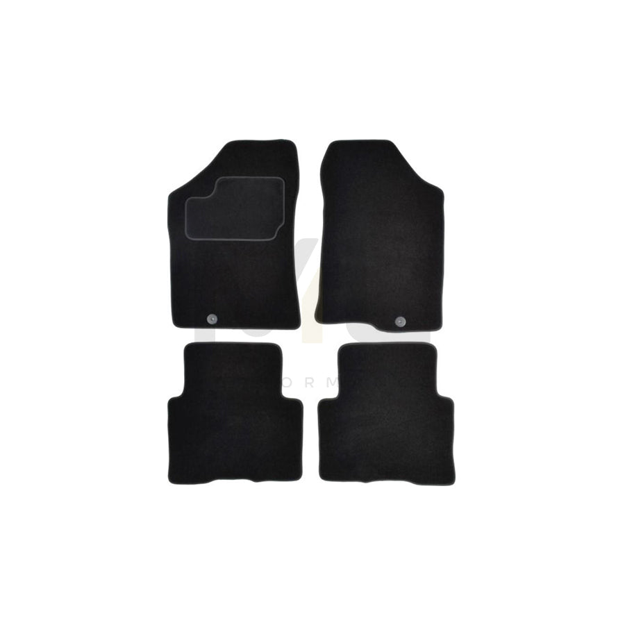 MAMMOOTH A041 KIA45 PRM 01 Floor mat set for KIA Carens III (UN) Textile, Front and Rear, Quantity: 4, Black