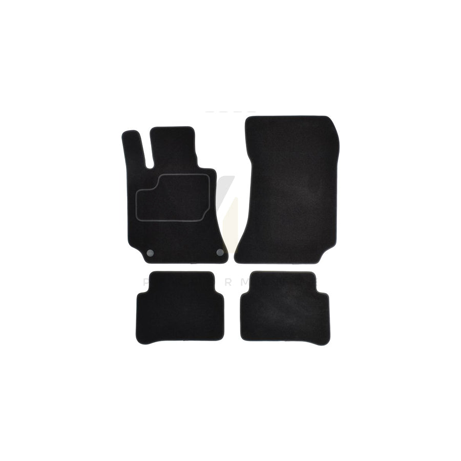MAMMOOTH A041 MER195 PRM 01 Floor mat set suitable for MERCEDES-BENZ E-Class Saloon (W212) Textile, Front and Rear, Quantity: 4, Black