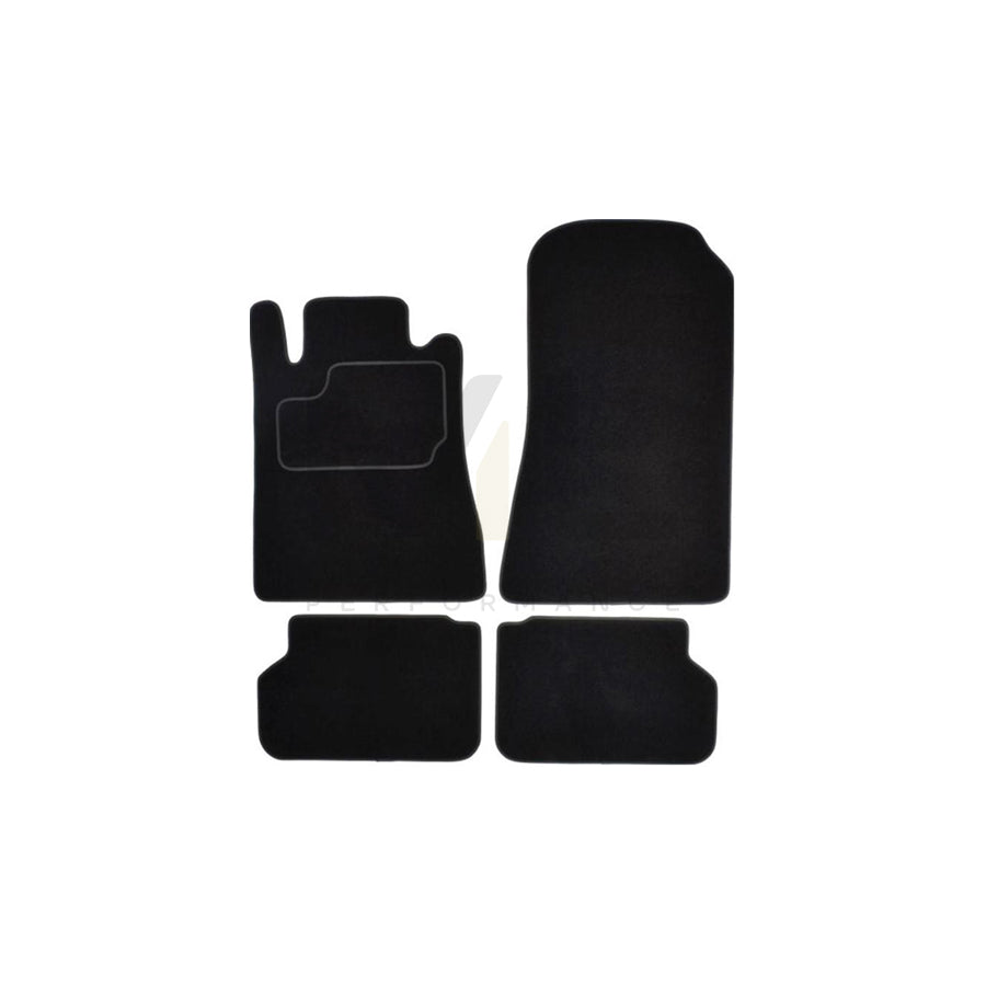 MAMMOOTH A041 MER310 PRM 01 Floor mat set suitable for MERCEDES-BENZ S-Class Coupe (C140) Textile, Front and Rear, Quantity: 4, Black