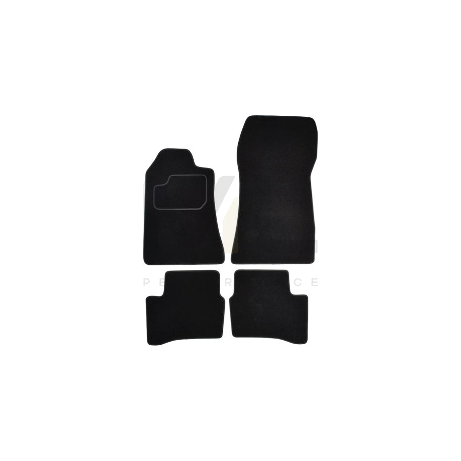 MAMMOOTH A041 MER75 PRM 01 Floor mat set suitable for MERCEDES-BENZ CLK Coupe (C208) Textile, Front and Rear, Quantity: 4, Black
