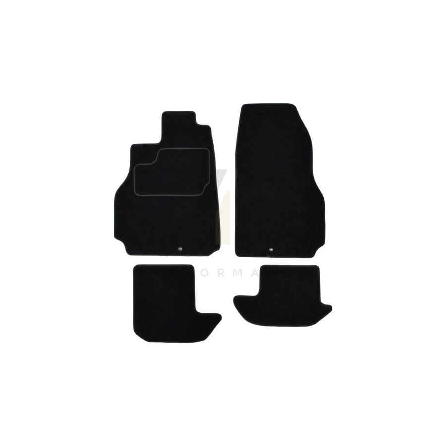 MAMMOOTH A041 NIS60 PRM 01 Floor mat set for NISSAN GT-R (R35) Textile, Front and Rear, Quantity: 4, Black